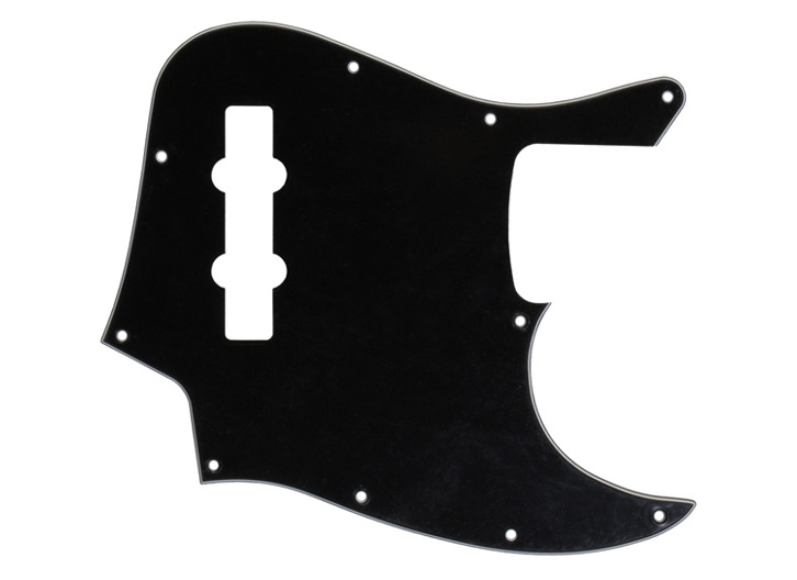 Allparts PG-0755-033 3-Ply Pickguard for Jazz Bass - Black