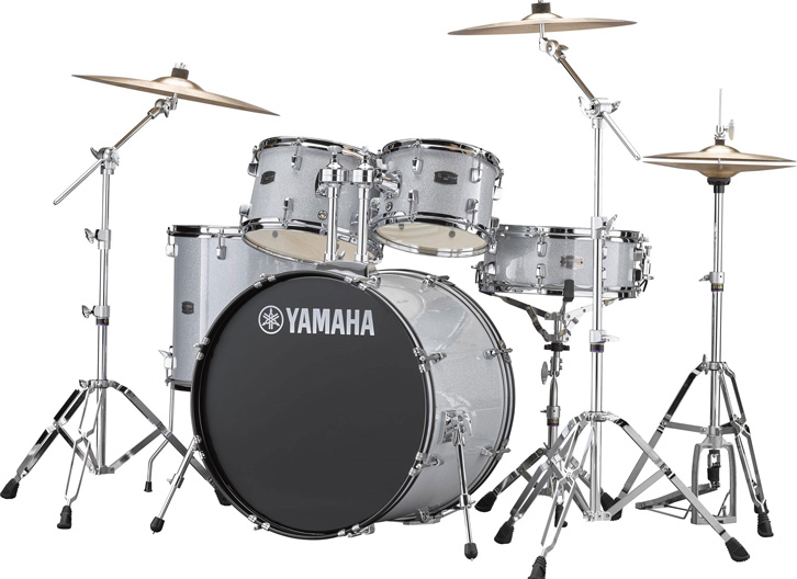 Yamaha Rydeen 5-Piece Shell Pack with 20 in. Bass Drum - Silver Glitter