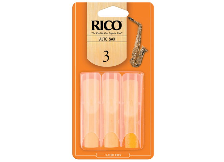 Rico Orange Box Alto Saxophone Reed 3-Pack - #3