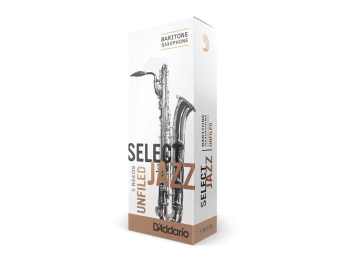 D'Addario Select Jazz Unfiled Baritone Saxophone Reeds - #3H