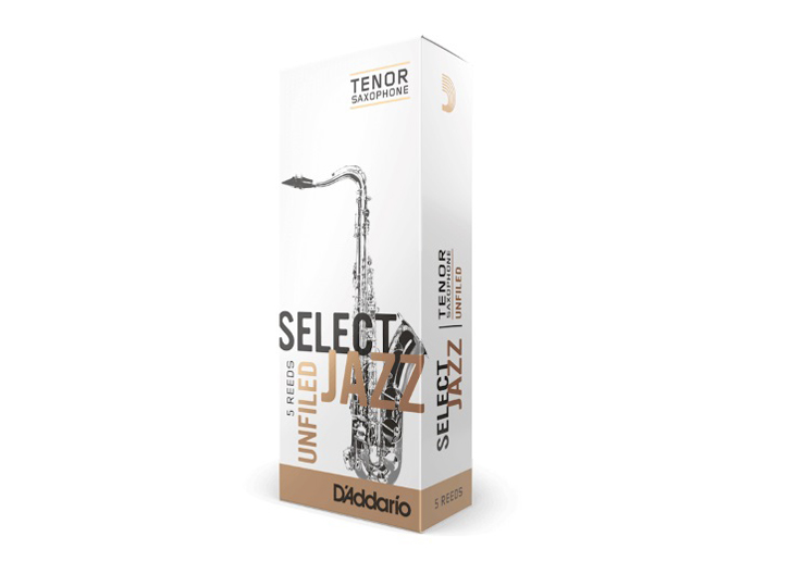 D'Addario Select Jazz Unfiled Tenor Saxophone Reeds - #3H