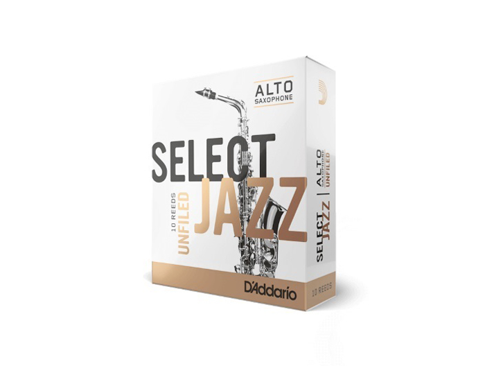 D'Addario Select Jazz Unfiled Alto Saxophone Reeds - #3M