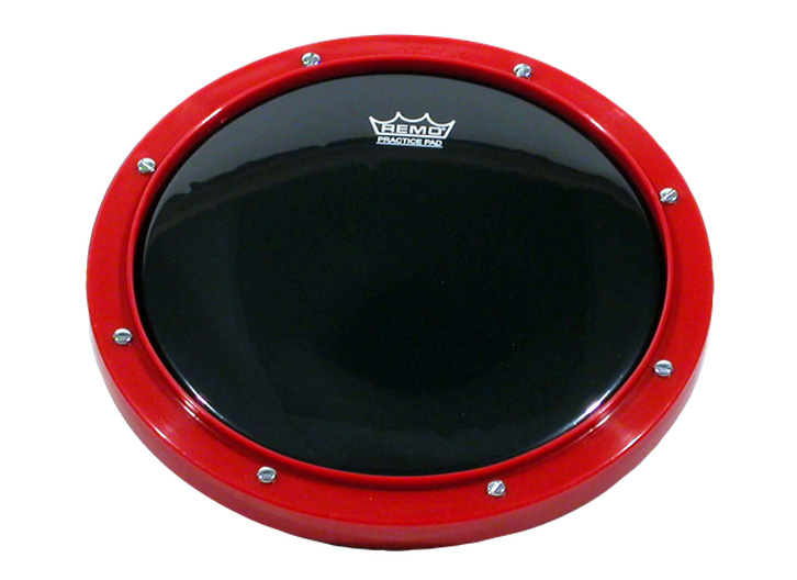 Remo RT-0010-58 10" Red/Black Practice Pad
