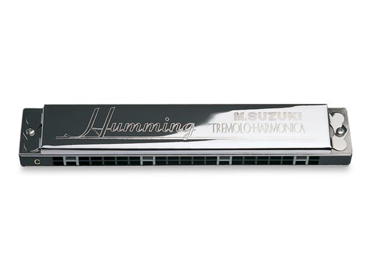 Suzuki Humming Deluxe 21-Hole Tremolo Harmonica - A