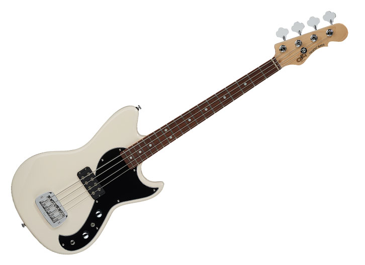 G&L Tribute Fallout Short Scale Electric Bass - Olympic White