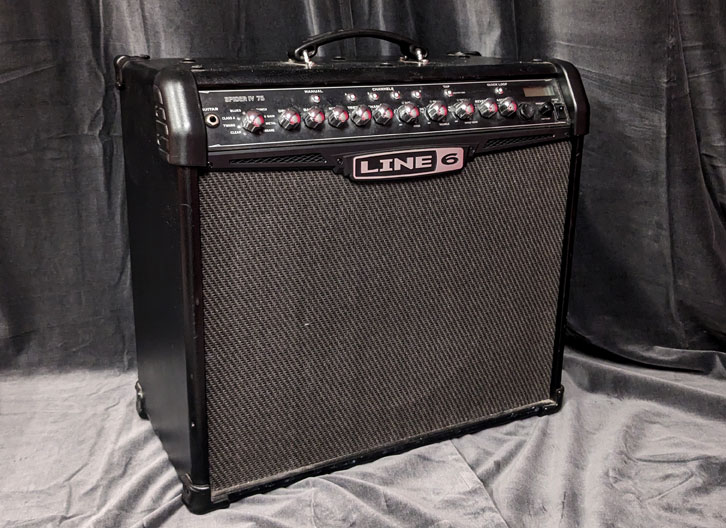 Used Line 6 Spider IV 75 Electric Guitar Combo Amplifier