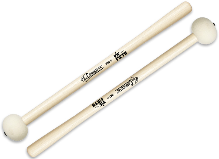 Vic Firth MB2 Corpsmaster Bass Drum Mallet Pair - Hard