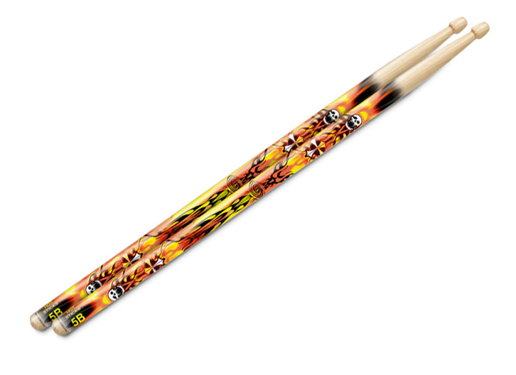 Hot Sticks Artisticks 5B Wood Tip Drum Stick Pair - Wraith