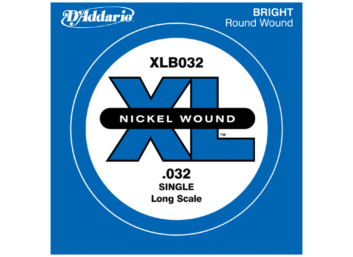 D'Addario XLB032 Nickel Wound .032" Single Bass String