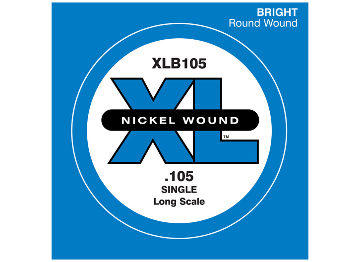 D'Addario XLB105 Nickel Wound .105" Single Bass String