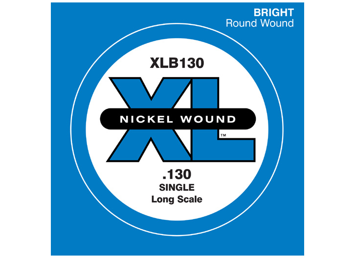 D'Addario XLB130 Nickel Wound .130" Single Bass String